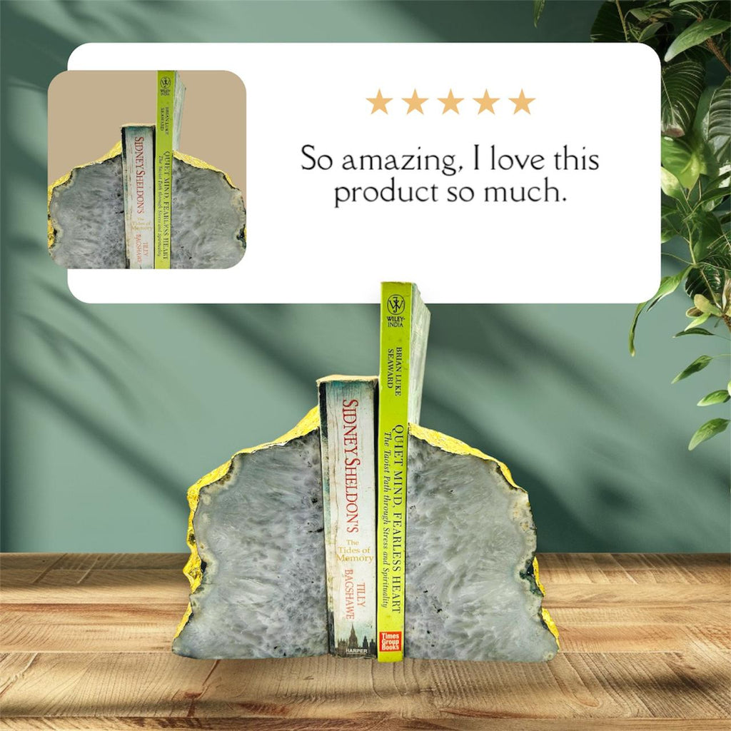 Book End & Towers - Agate